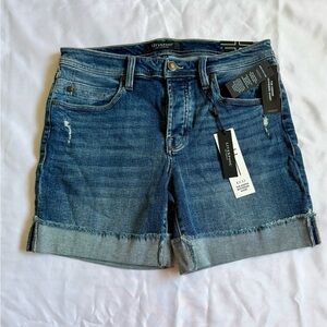 Liverpool Women’s Blue Fold-Cuff Denim Shorts 8